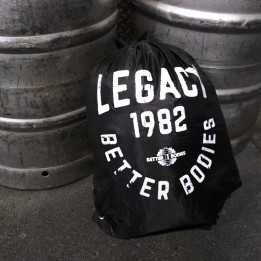 Nylon Gym String Bag BETTER BODIES: Side Zip Pocket