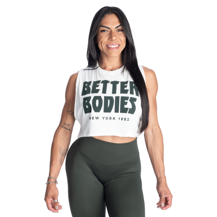 Canotta crop donna NY Better Bodies: cotone vintage washed