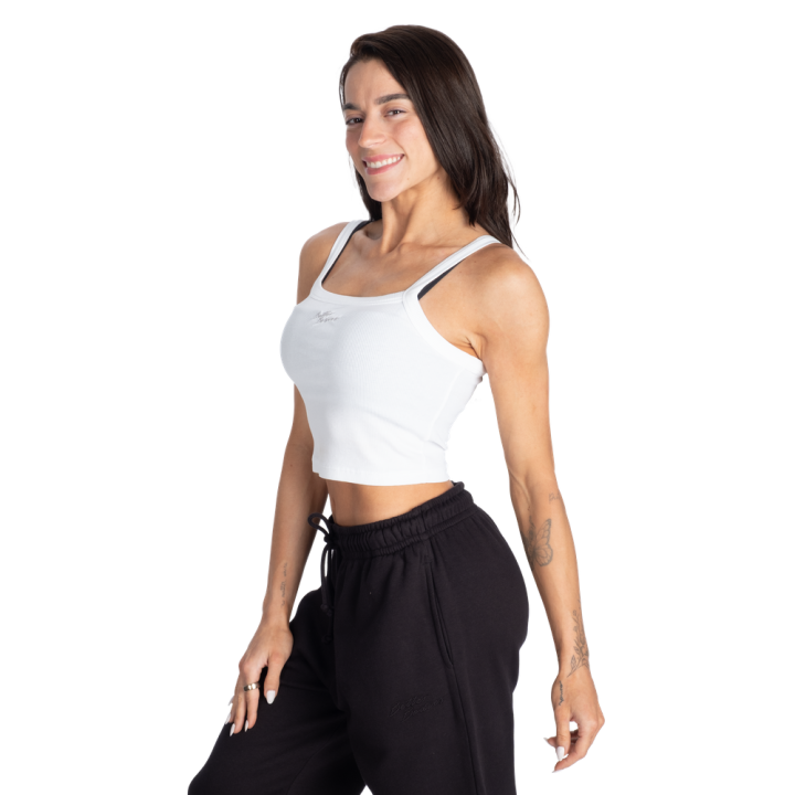 Women's Cropped Vest Top Better Bodies: Ribbed Cotton