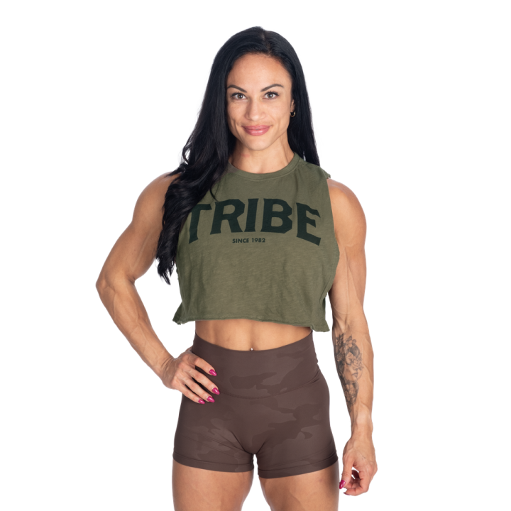 Canotta crop donna Better Bodies: 100% cotone BCI slub