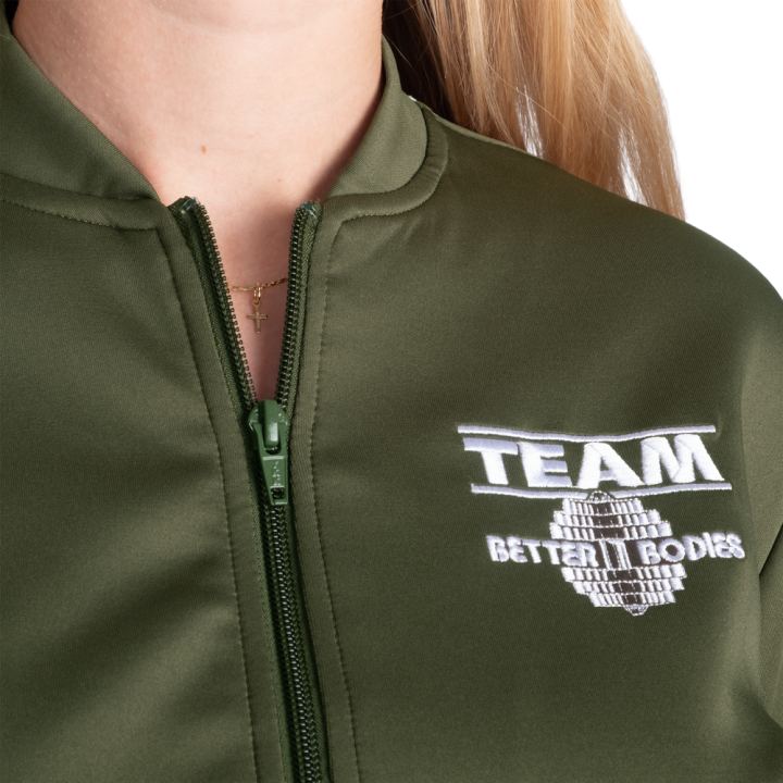 Women's Gym Track Jacket Better Bodies: Stretch Scuba
