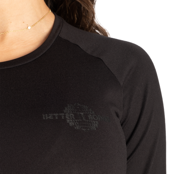 Crop top manica lunga donna Better Bodies: poliestere