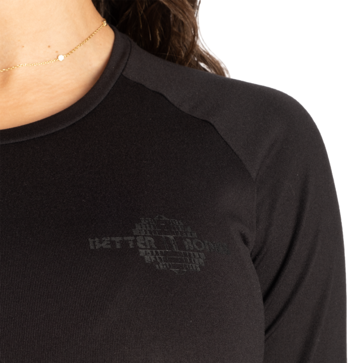 Women's Long Sleeve Crop Top Better Bodies: Elastane Blend