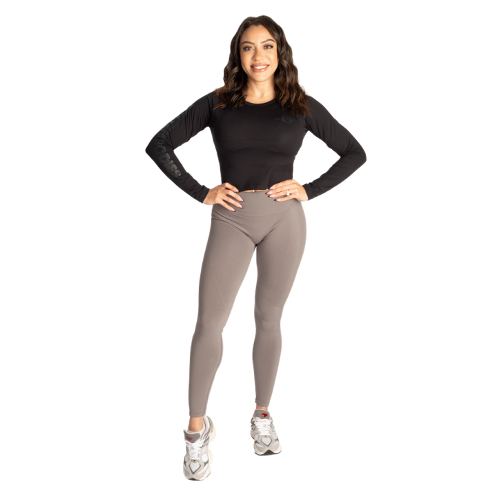 Crop top manica lunga donna Better Bodies: poliestere