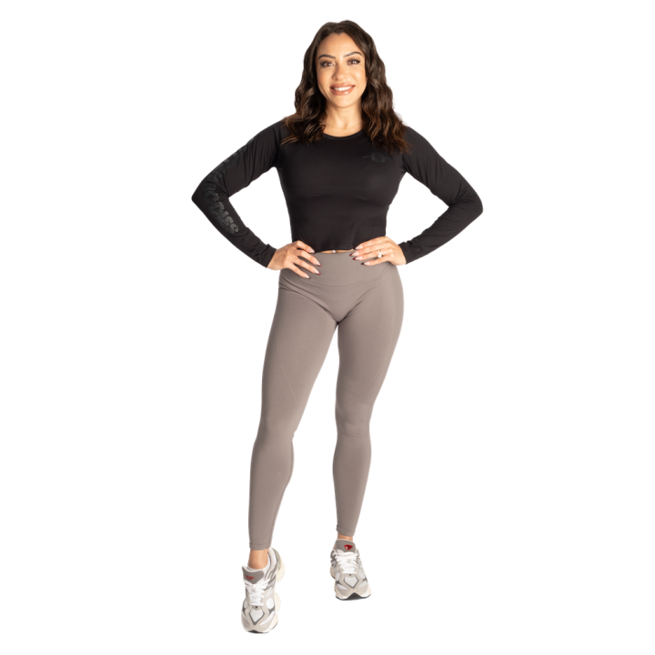 Women's Long Sleeve Crop Top Better Bodies: Elastane Blend