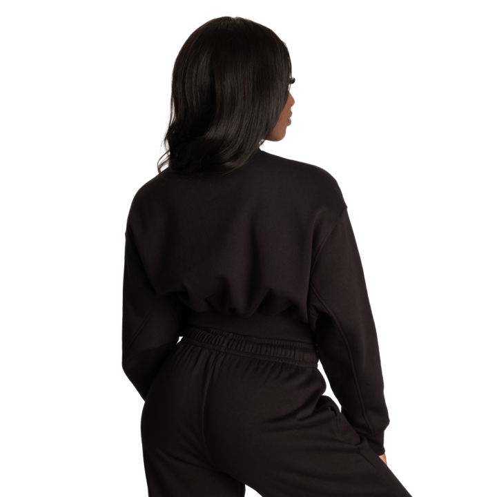 Women's Crop Sweater Better Bodies: Brushed Cotton Blend