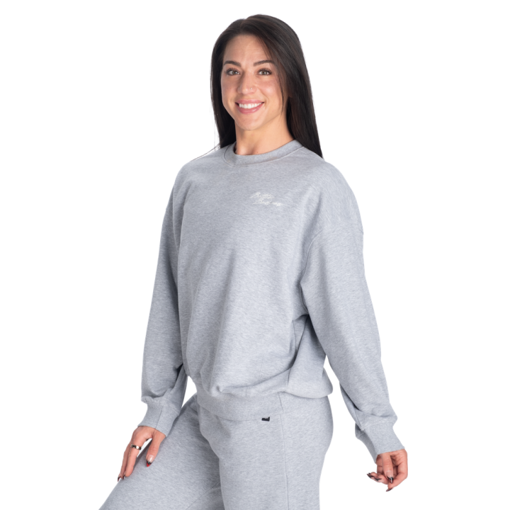 Felpa girocollo oversize donna Better Bodies: 60% cotone