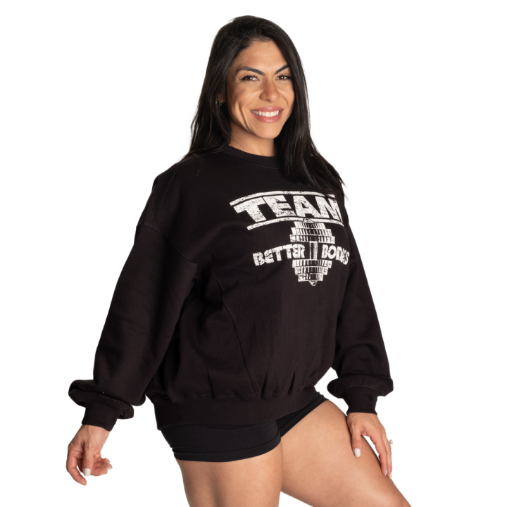 Felpa oversize donna Better Bodies: cotone e spalla scesa