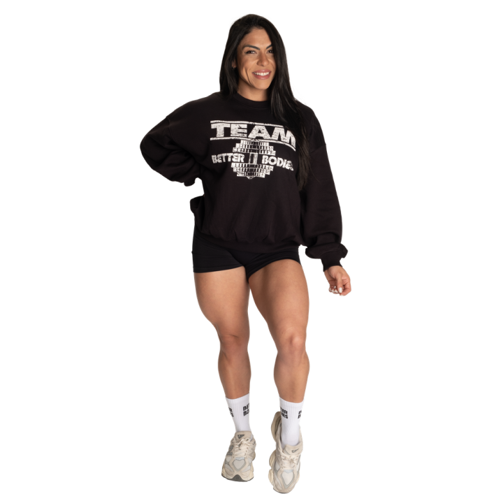 Felpa oversize donna Better Bodies: cotone e spalla scesa