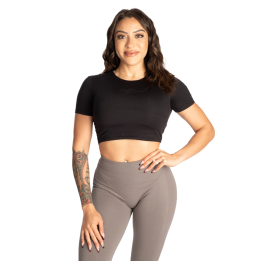 Women's Semi Crop Tee Better Bodies: Elastane Blend