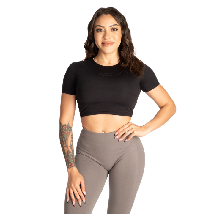 Maglietta donna Better Bodies: semi crop elasticizzata