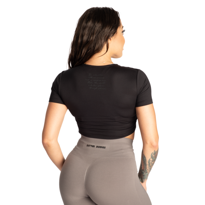Maglietta donna Better Bodies: semi crop elasticizzata