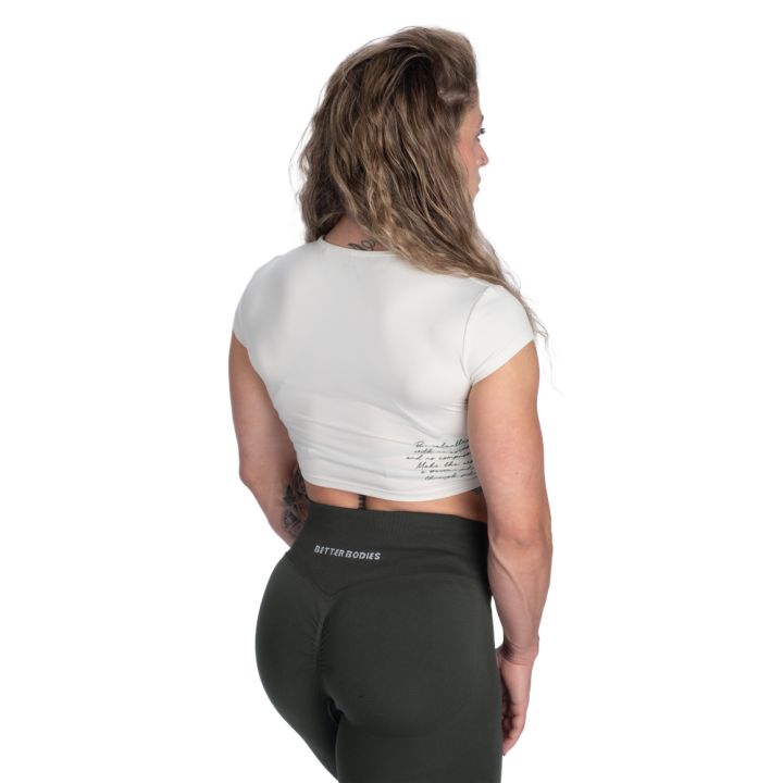 Women's Semi Crop T-Shirt Better Bodies: Elastane Blend