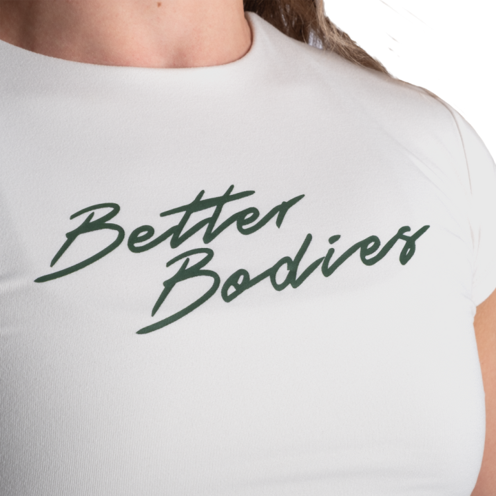 Women's Semi Crop T-Shirt Better Bodies: Elastane Blend