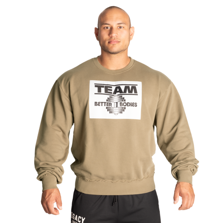 Felpa oversize uomo Better Bodies: cotone e poliestere