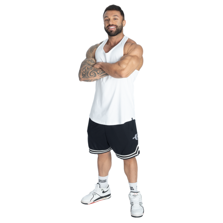 Men's Gym Tank Top Rib Essential Better Bodies: 95% Cotton