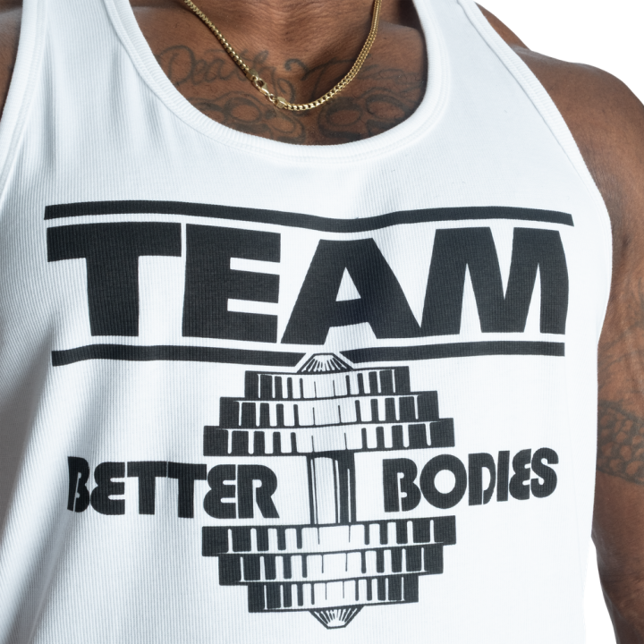 Men's T-Back Gym Vest Better Bodies: Ribbed Stretch Fabric