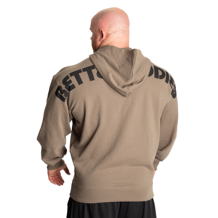 Felpa con cappuccio uomo Better Bodies: zip e cotone 86%