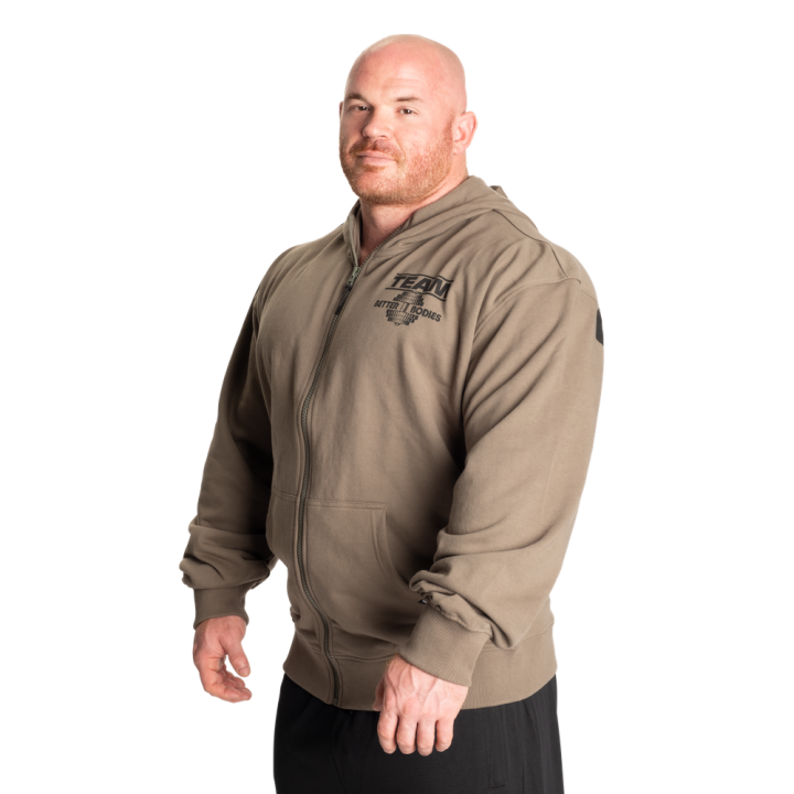 Men's Gym Hoodie Better Bodies: Full Zip, 86% Cotton