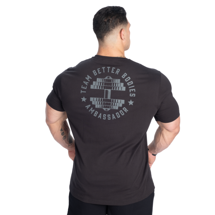 Maglietta uomo tapered Better Bodies: cotone BCI elastico
