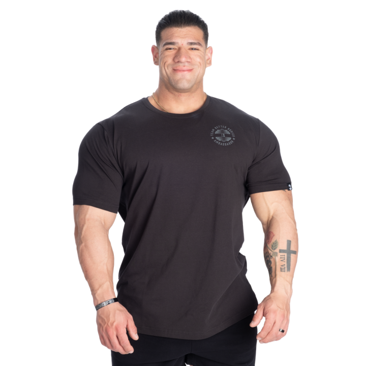 Maglietta uomo tapered Better Bodies: cotone BCI elastico