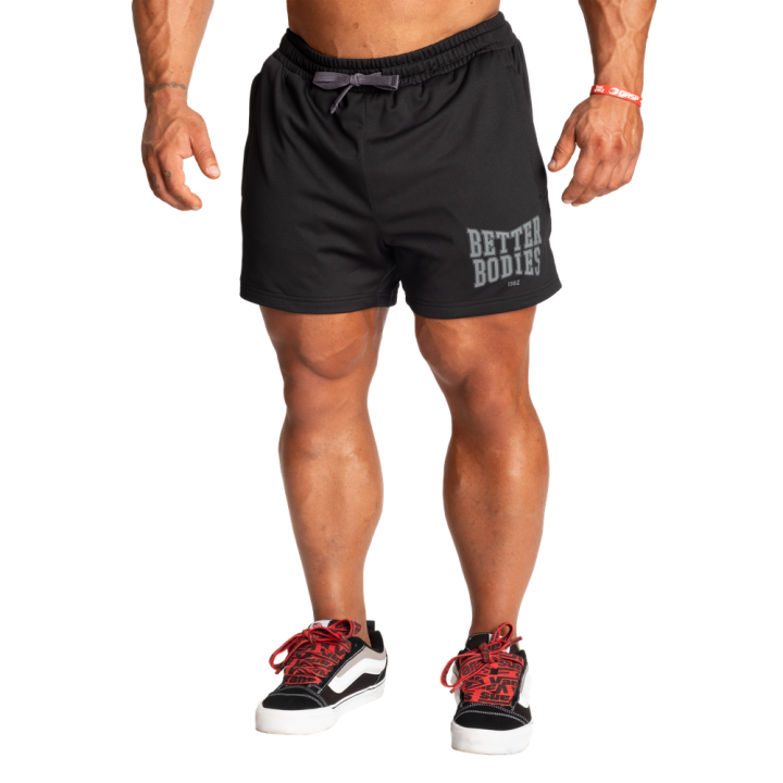 Men's Mesh Gym Shorts 4 inch Better Bodies: Double-Layer