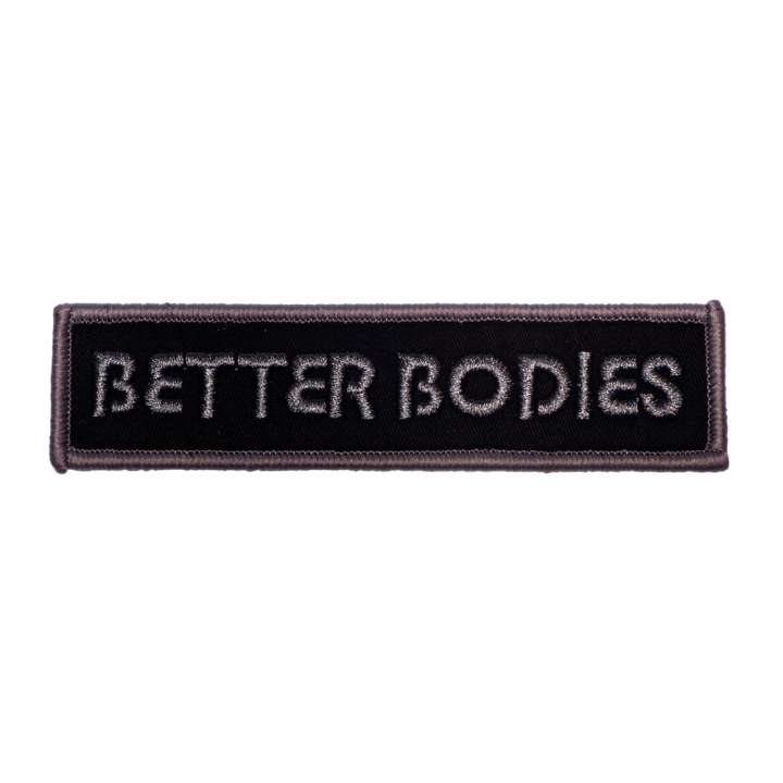 Patch ricamata 3x11 cm Better Bodies: chiusura a strappo