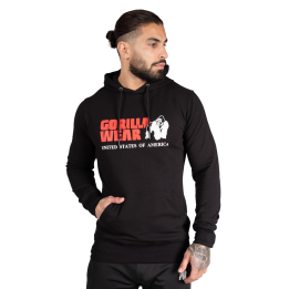 Felpa con cappuccio Gorilla Wear: cotone ed elastan