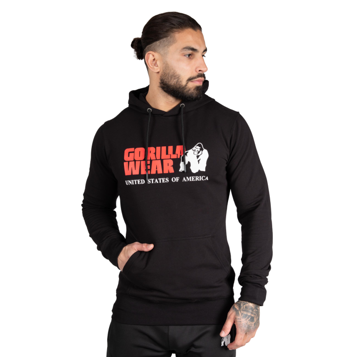 Felpa con cappuccio Gorilla Wear: cotone ed elastan