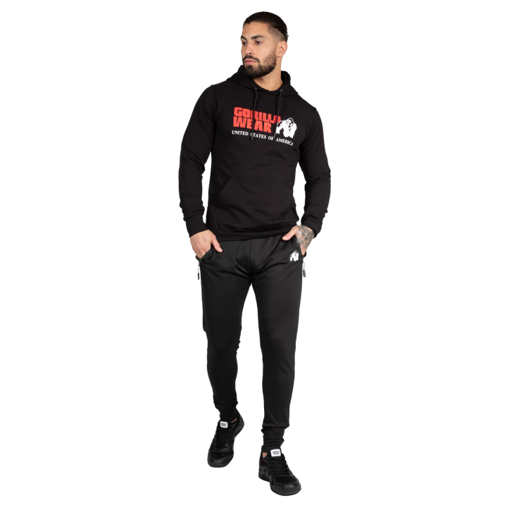 Felpa con cappuccio Gorilla Wear: cotone ed elastan