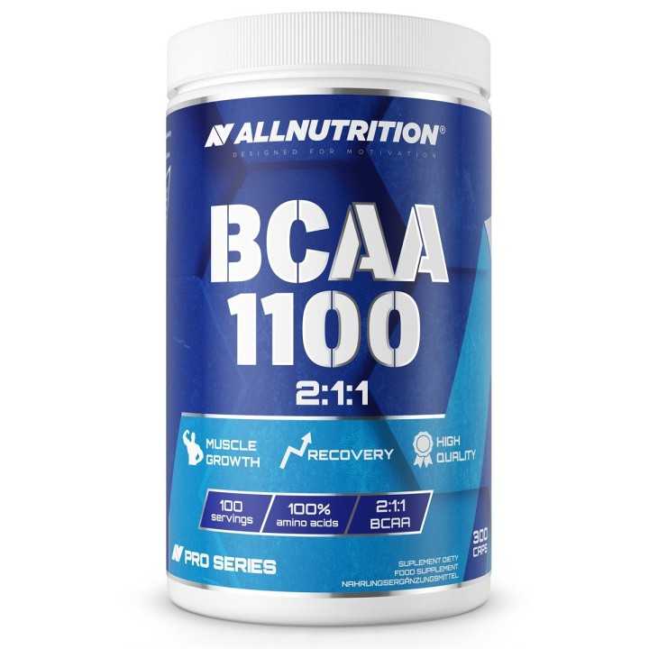BCAA 2:1:1 300 capsule ALLNUTRITION: leucina 550 mg