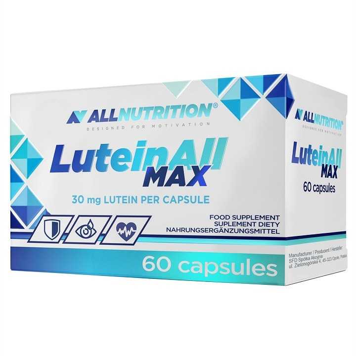Lutein 30 mg Supplement 60 Capsules ALLNUTRITION: Bilberry