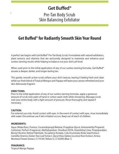 PRO TAN® STEP 1 GET BUFFED® PRE-TAN BODY SCRUB