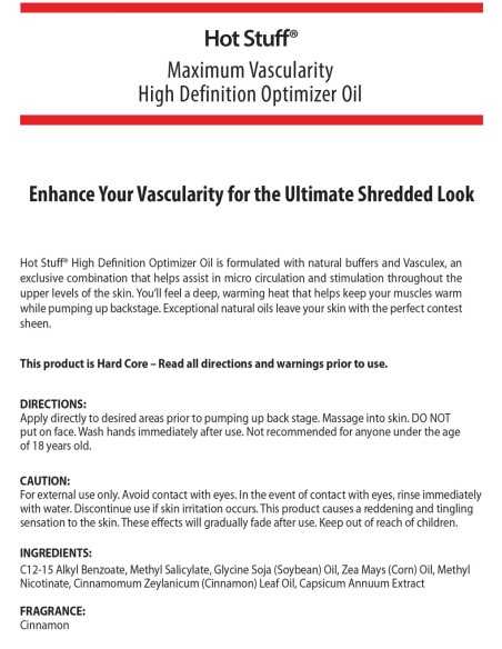 PRO TAN® STEP 4 HOT STUFF HIGH DEFINITION OPTIMIZER OIL