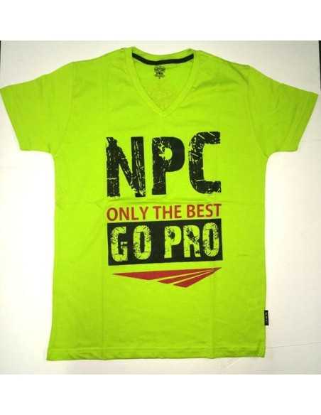 NPC MEN'S COMBED COTTON V-NECK SHIRT