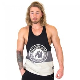 Nevada Stringer Tank Top - Black/Gray