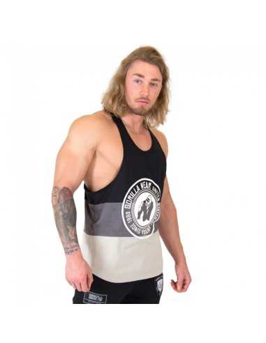 Nevada Stringer Tank Top - Black/Gray