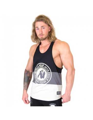 Nevada Stringer Tank Top - Black/Gray