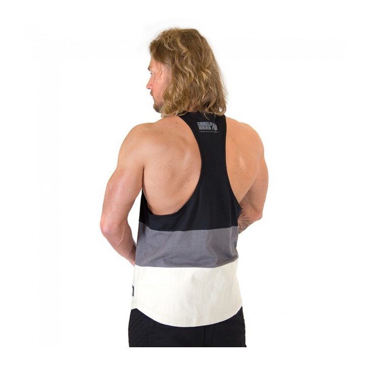Nevada Stringer Tank Top - Black/Gray