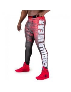 Bruce Men's Tights - Black/Red 2