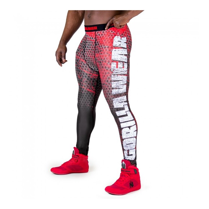 Bruce Men's Tights - Black/Red