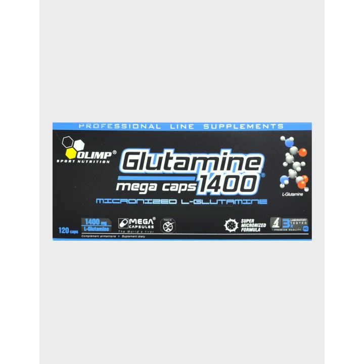 Glutamine 1400 Mega Caps 120 cps