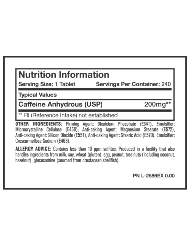 MUTANT CORE SERIES CAFFEINE 240 TABS
