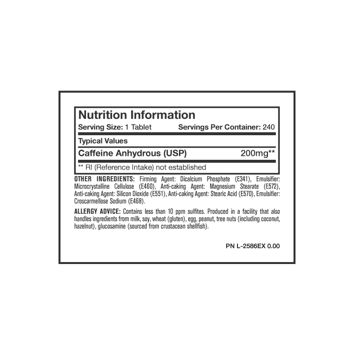 MUTANT CORE SERIES CAFFEINE 240 TABS