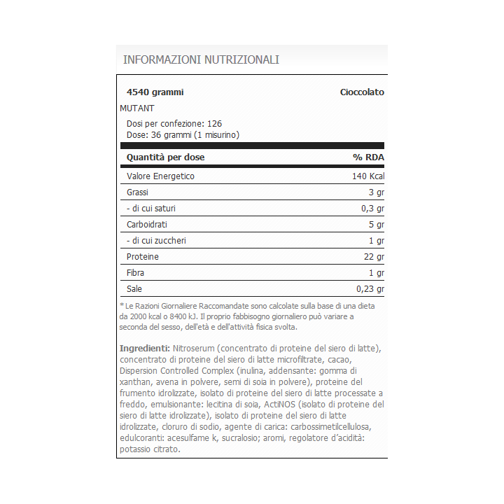 Mutant Whey 4,54 Kg